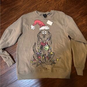 Dr. Seuss “Max” Brown Sweatshirt with Festive Design